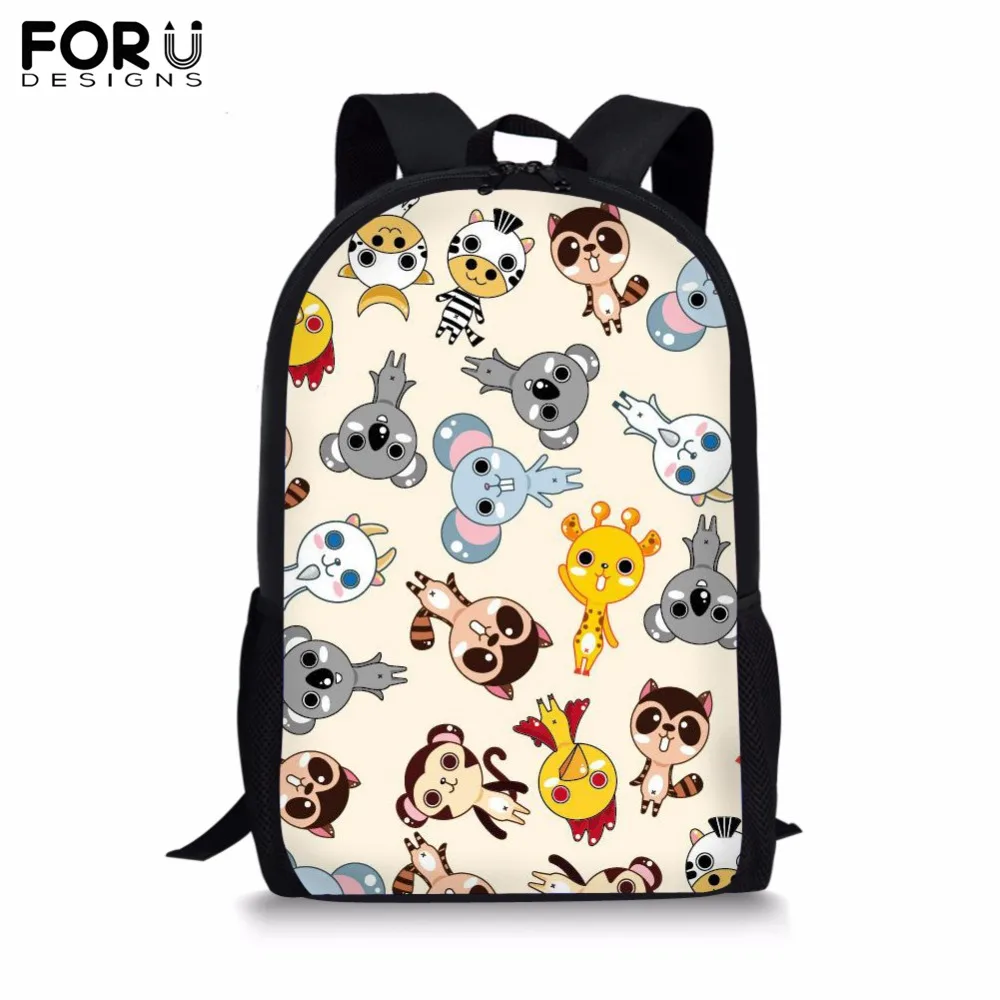 

FORUDESIGNS Customize Unique School Bag for Teenager Girls Boy New Dot&Stripe Print Backapck Children's Book Bag Student Mochila