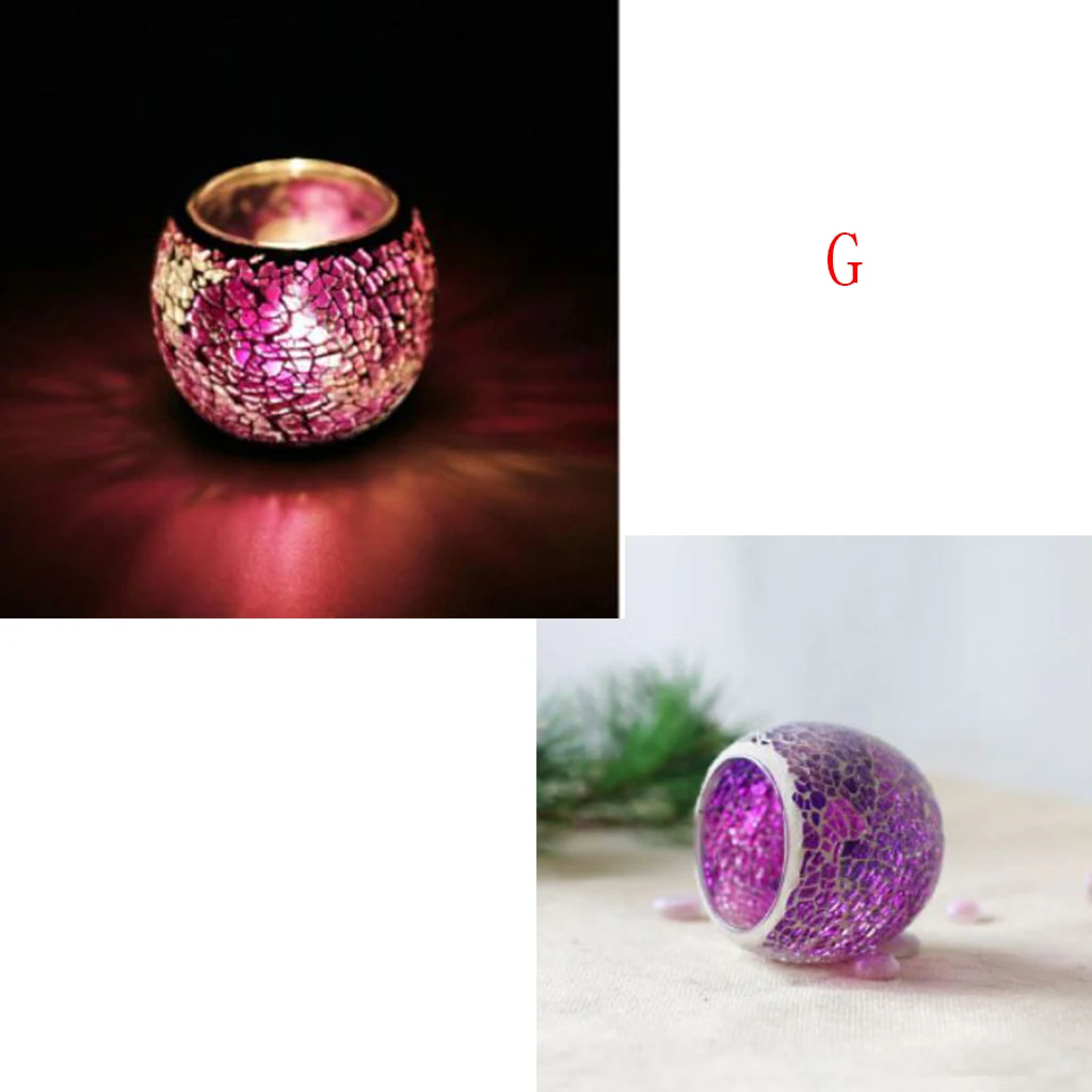 3Pcs Romantic Glass Tea Light Candle Holder Votive Candlestick Holders Candle Lamps for Wedding Festival Church Decor