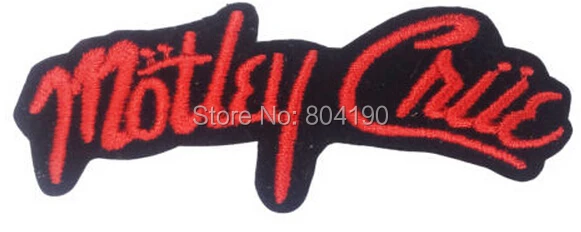 

3.1" MOTLEY CRUE Logo Music Band Embroidered NEW IRON ON and SEW ON Patch Heavy Metal patchwork accessories clothes
