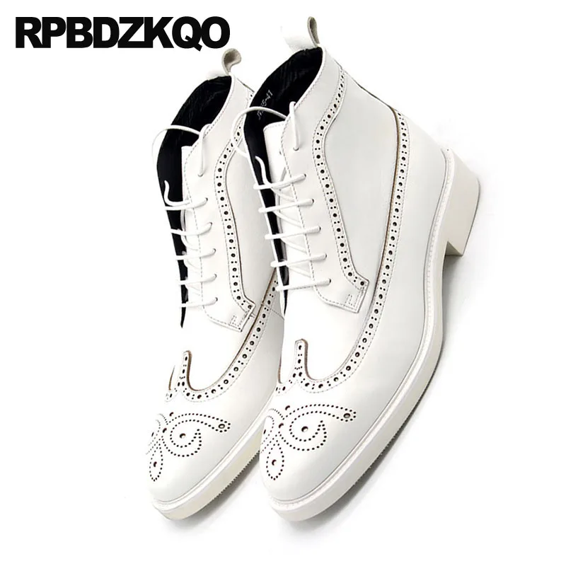 Mens white dress boots Clearance