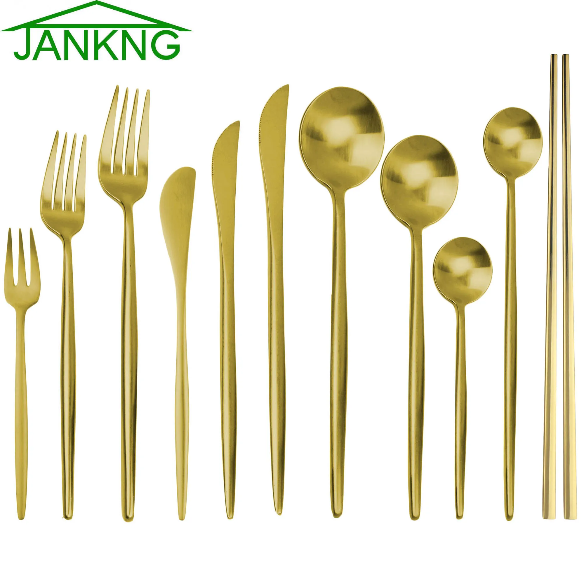 

Gold Dinnerware Set 304 Stainless Steel Cutlery Set Western Food Tableware Luxury Fork Teaspoon Knife Cutlery Set Drop shipping