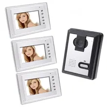 Freeshipping por DHL Video Puerta Timbre Del Teléfono de Intercomunicación de vídeo de vídeo IR Cámara. interfono visiophone