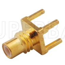 Superbat 10 шт. SMC через отверстие Jack женская вертикальная печатная монтажная плата