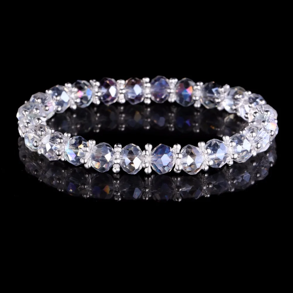 

208 new fashion Natural Transparent crystal flowers, crystal bracelet, bracelet, ladies' fashion accessories winter christmas