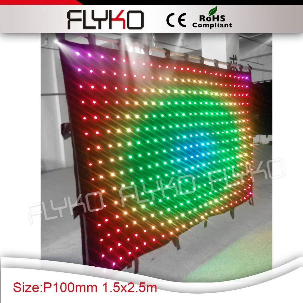 p10 led video curtain 10