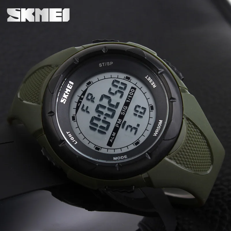 SKMEI Fashion Sport Watch Men Military Army Watches Alarm Clock Shock Resistant Waterproof Digital Watch Reloj Hombre 2019 New afbeelding