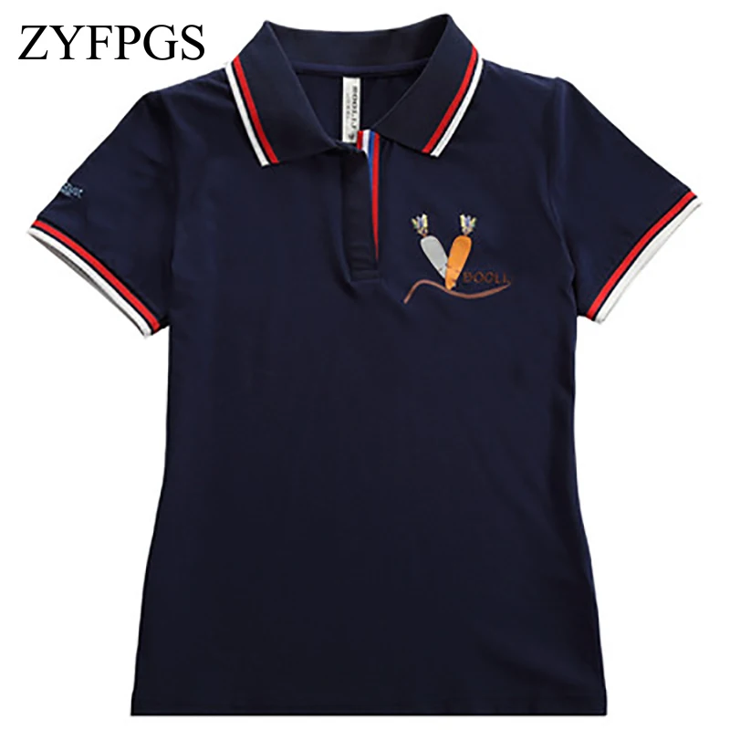 ZYFPGS новая летняя женская сексуальная рубашка с лацканами Женская Повседневная рубашка с конями M-6Xl большой плюс размер печатная Лошадь горячая Распродажа L0519