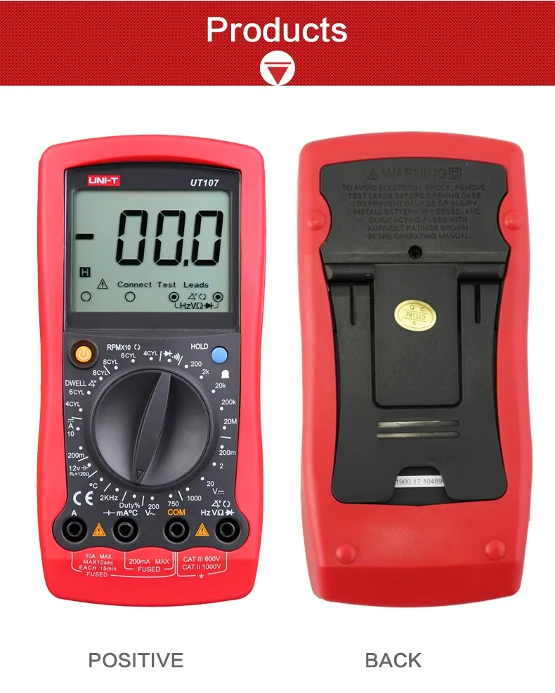 UNI-T UT107 Handheld Automotive Multipurpose