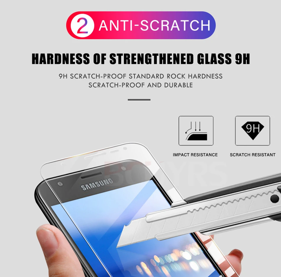 3-1 шт Премиум Закаленное стекло для Samsung Galaxy J3 J5 J7 Защитная пленка для Galaxy J4 J6 Plus