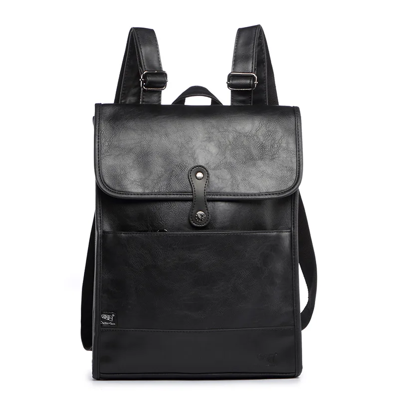 Three-box Leather Men Backpack Fashion Large Capacity Travel Bags High Quality Rucksacks Business Man's Laptop Bags Mochila