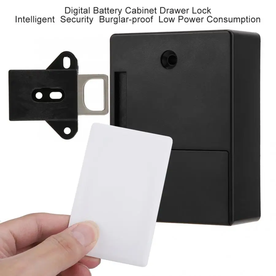Батарея RFID ящик шкафа DIY цифровой замок без отверстия(батарея не входит в комплект) Батарея цифровой замок