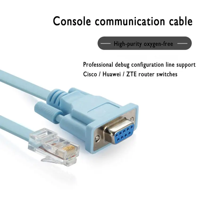 Binmer цифровые кабели аудио видео кабель синий 1 8 м дБ 9Pin RS232 серийный к RJ45 CAT5 Ethernet