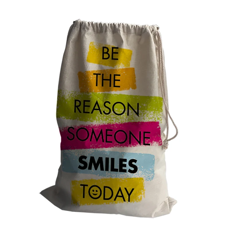 Hot Kids Toys Storage Bags Cotton Drawstring Clothes Organizer Laundry