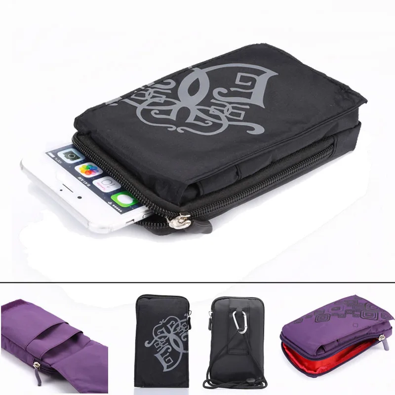 

Outdoor Sports Wallet Mobile Phone Bag Army Cover Case For iPhone Samsung Multi Phone Model Hook Loop Belt Pouch Holster Bag