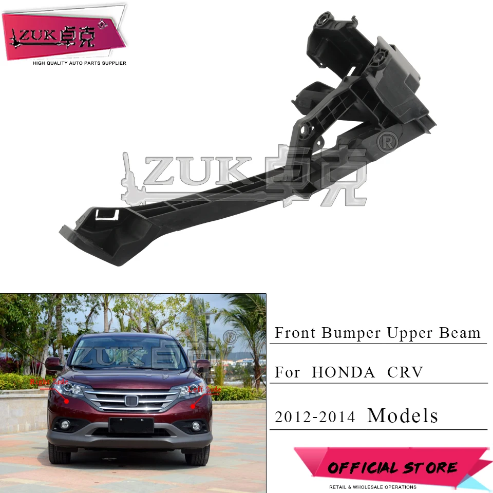 

ZUK Front Bumper Headlight Headlamp Bracket Support For HONDA For CRV 2012 2013 2014 RM1 RM2 RM3 RM4 Head Lamp Head Light