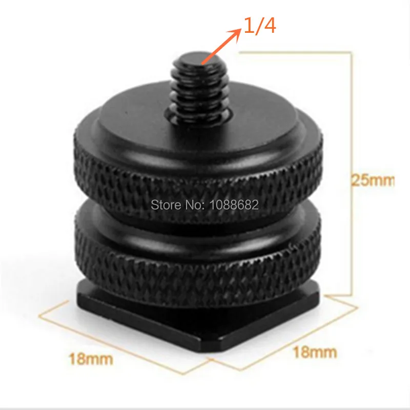 14 Tripod Mount Screw with Double Layer to Flash Hot Shoe Adapter Holder Mount Photo Studio Accessories (1)