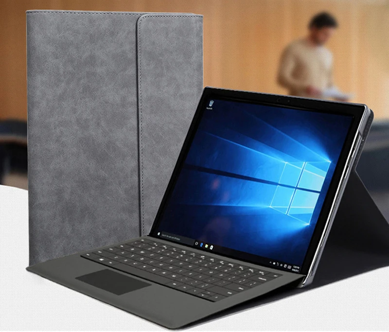 Модный флип чехол с подставкой для Microsoft Surface Pro 3 4 5 12 дюймов карандашом женщин и