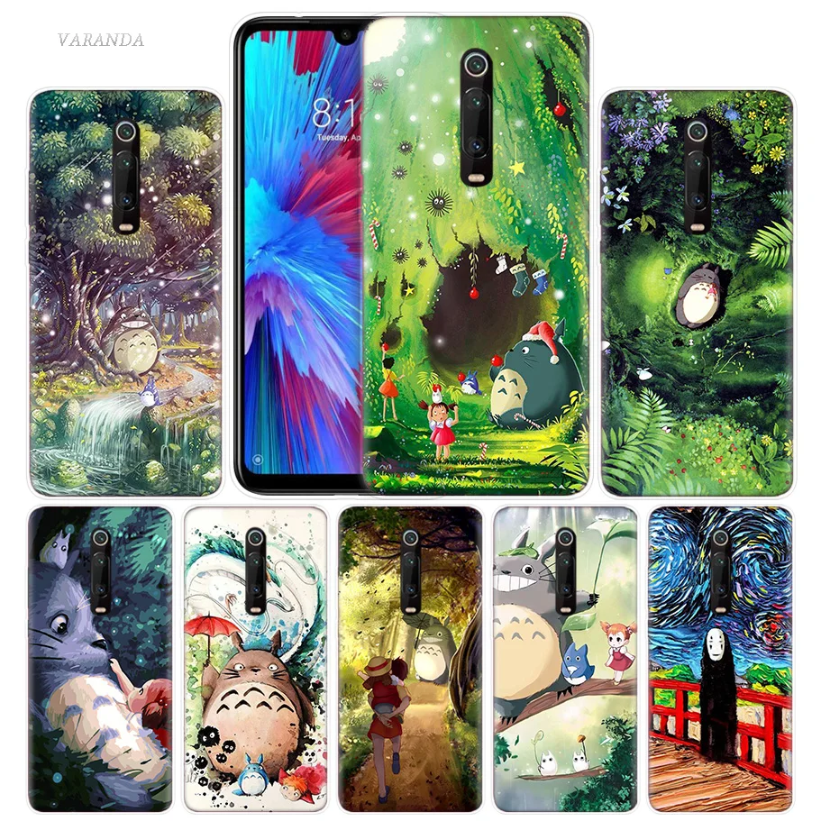 

Cute Studio Ghibli Totoro Case for Xiaomi Redmi Note 7 7S K20 Y3 GO S2 6 6A 7A 5 Pro MI Play 9T A1 A2 8 Lite Poco F1 Phone Bags