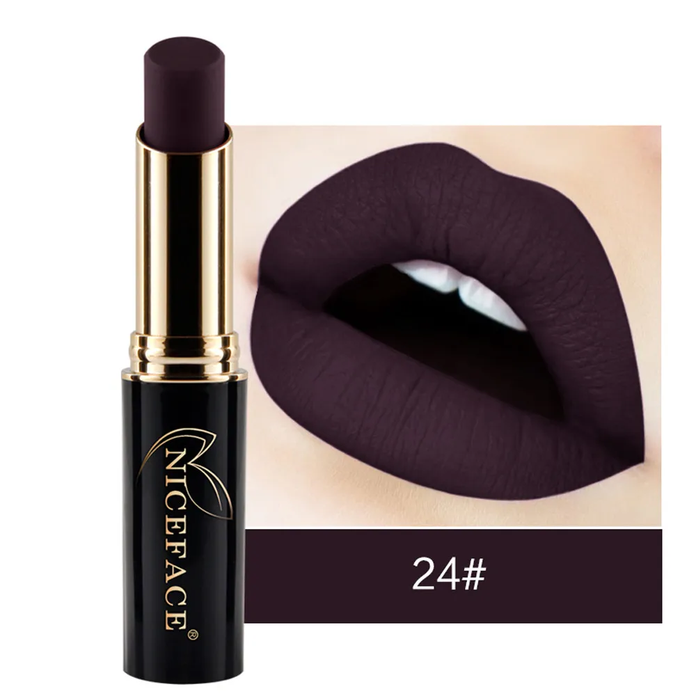

Sexy Red Velvet Woman lipstick New Matte Lipstick Long Lasting Waterproof Lip Gloss Makeup Maquillaje Mujer #YL5