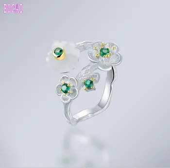 

925 sterling silver ethnic style temperament ring fashion woman's open ring