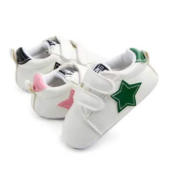 

Newborn PU Leather Boots Soft Sole Baby Sports First Walkers Star Sneakers Infants Crib Toddler New Design