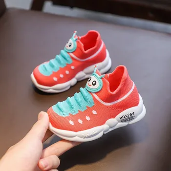 

Boys girls casual shoes 2019 autumn new fashion children's caterpillar casual shoes soft bottomless breathable non-slip child sh