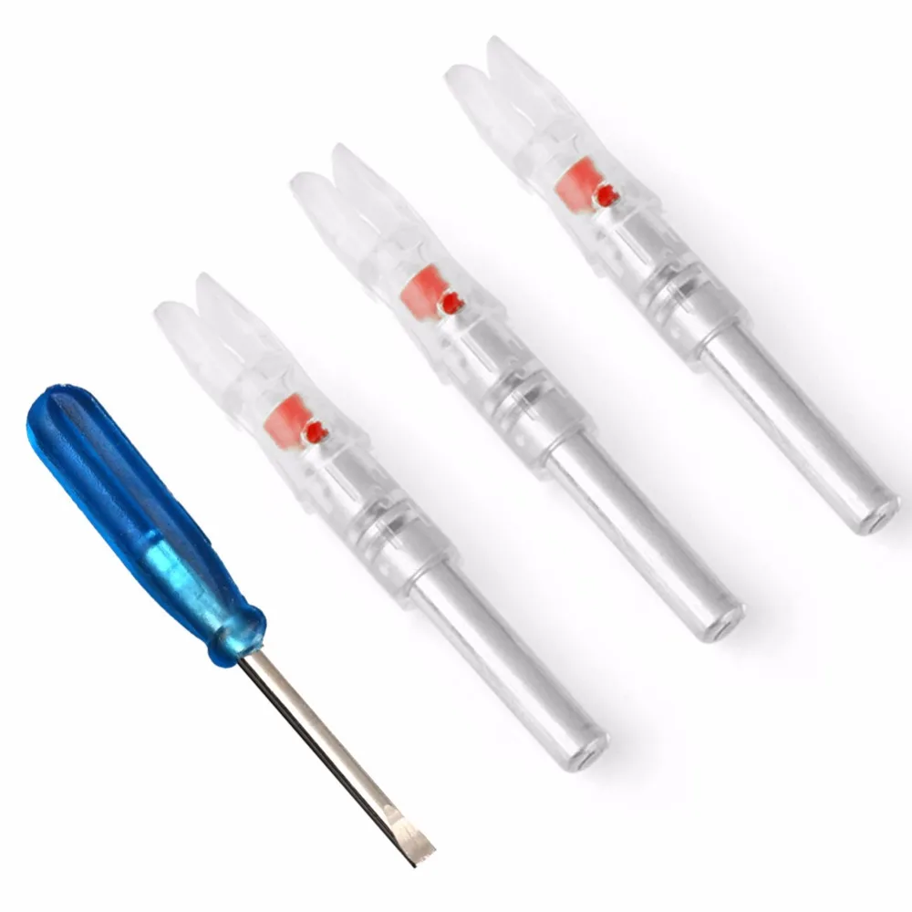US STOCK 3pcs Red Lighted X Nocks Automatical Released activated X Led