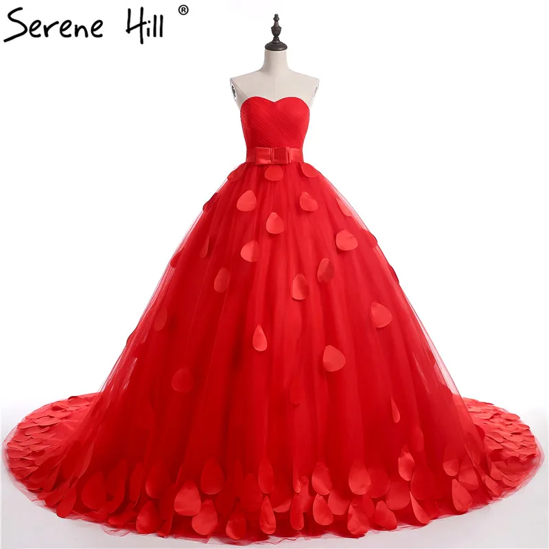 rose petal prom dress