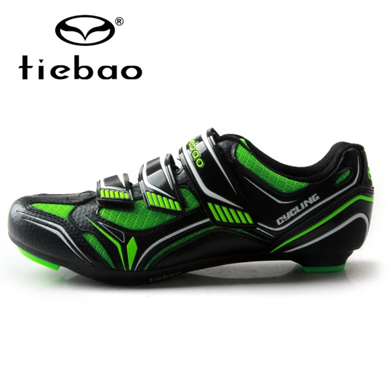 TIEBAO Unisex transpirable Ciclismo zapatos auto-bloqueo carretera bicicleta zapatos bicicleta Sapatilha Ciclismo zapatos SPD carretera