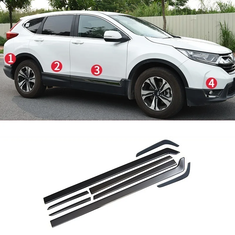 

Rear Panels Body Trunk Exterior Promote Decorative Chromium Auto Sticker Strip Mouldings Bright Sequins 17 18 19 FOR Honda CRV