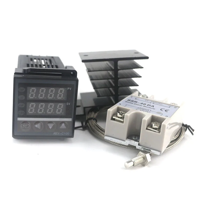 Digital PID Temperature Controller REX-C100 DC 100-240V Dual LED SSR Aquarium SG