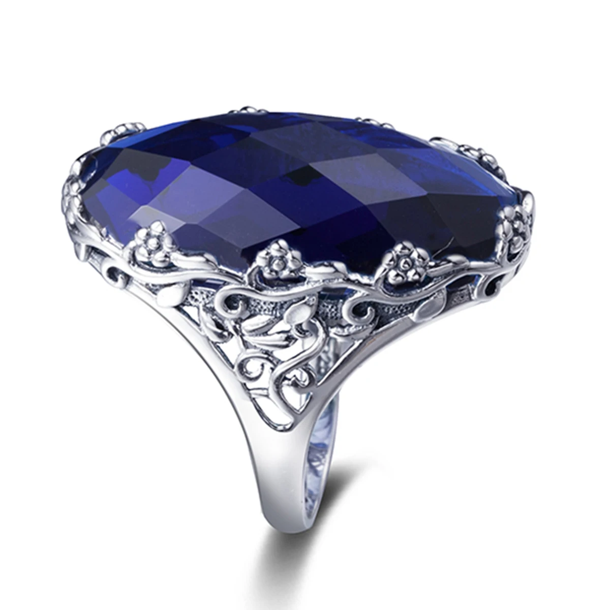 Женское Винтажное кольцо Szjinao из серебра 925 пробы с сапфировым стеклом|ring for|rings for