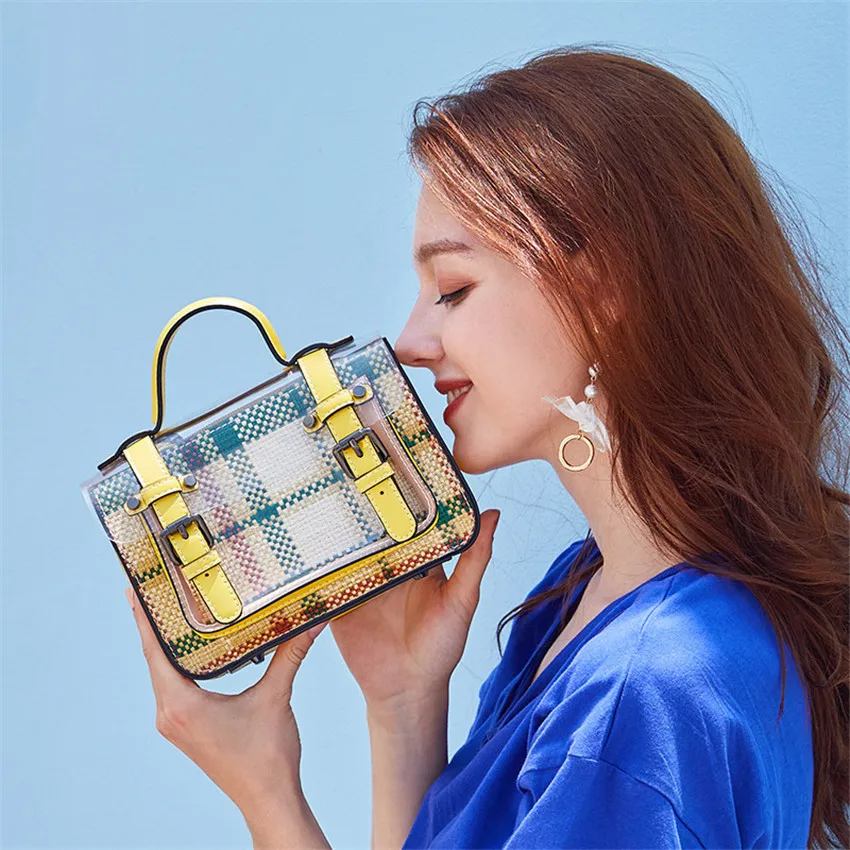 Лоскутные плетеные сумки мессенджеры женская сумка тоут Bao Neverful для макияжа