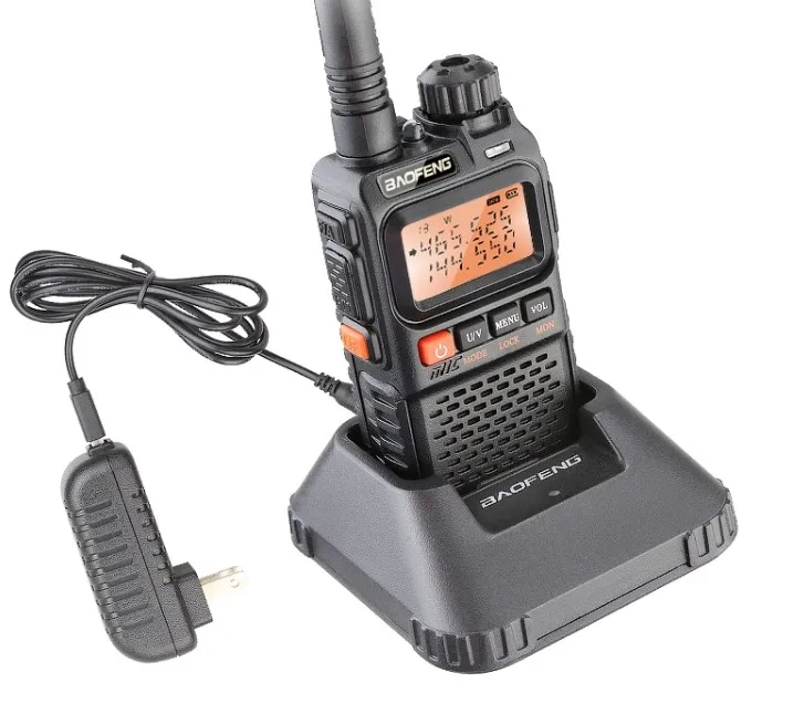 2PCS Original Baofeng UV 3R PLUS Mini UV 3R Walkie Talkie Dual Band Portable Two Way 2