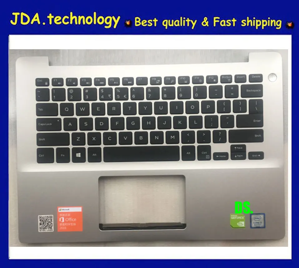 Wellendorff genines Подставка для рук верхняя крышка американская клавиатура для Dell inspiron 14 5480 5488 palmrester американская клавиатура, серебро