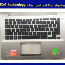 Wellendorff genines Подставка для рук верхняя крышка американская клавиатура для Dell inspiron 14 5480 5488 palmrester американская клавиатура, серебро