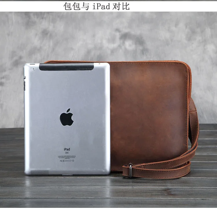 genuine leather men messenger bags  (5)