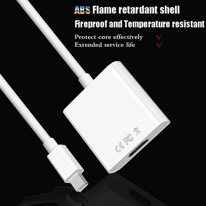 

Mini DP DisplayPort To HDMI Adapter hdmi 4k switcher Thunderbolt AUX Cable Jack Hdmi Extender projector Audio video Converter