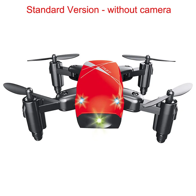 S9 микро складной Радиоуправляемый Дрон 3D Летающий пульт дистанционного управления игрушечные Квадрокоптеры с камерой WiFi приложение управление вертолет игрушки - Цвет: red0