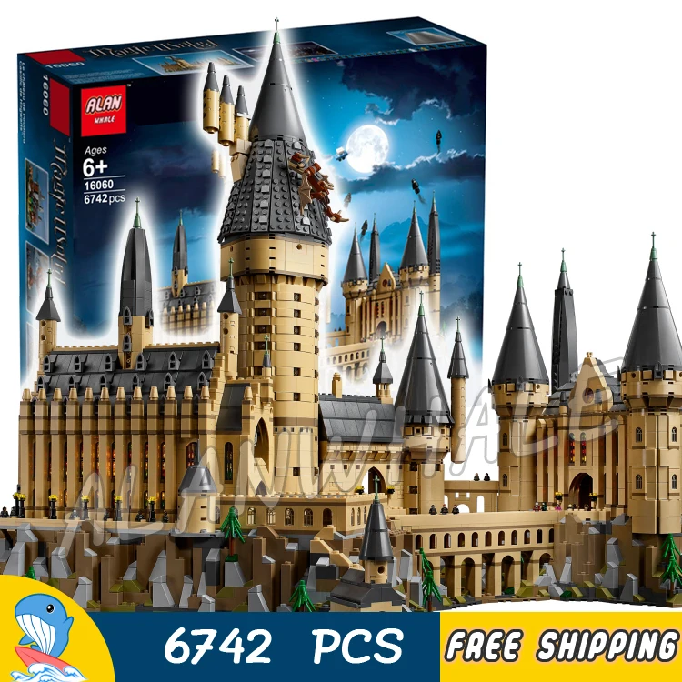 

6742pcs Magic Hogwarts Castle 16060 Model Building Blocks Toy Brick Harri Potter Compatible With lago