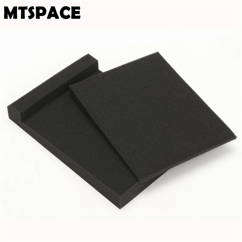 

MTSPACE 1 Set Perfect Sponge Black Studio Monitor Speaker Acoustic Isolation Foam Isolator Pads for Recording Studios 30*20*4.5