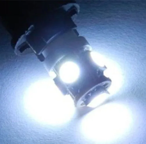 10 шт./лот T10 W5W светодиодные лампы 5050 5 SMD 194 168 Ксеноновые белые клиновидные