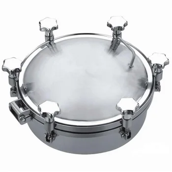 

Sanitary Pressure Round Manhole Cover SS304 Tank Door Manway 350mm