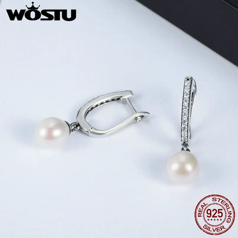 Orecchini A Vite Con Perla D'acqua Dolce In Argento 925, LAYCHEN, Minimali Per Donna, Regalo