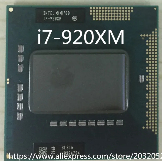 Процессор Intel Core i7 920XM процессор для ноутбука Extreme Edition 8M 2 00 3 20 ГГц SLBLW I7 920XM|core 920xm|core