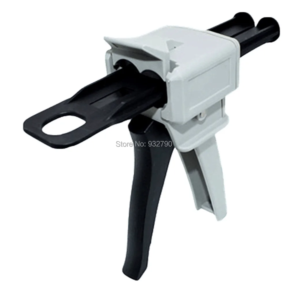 

50ml 1:1 Mix Ratio Manual Epoxy Applicator Manual Cartridge Caulking Gun Dispensing Gun for 50ml 1:1 Epoxy Cartridge