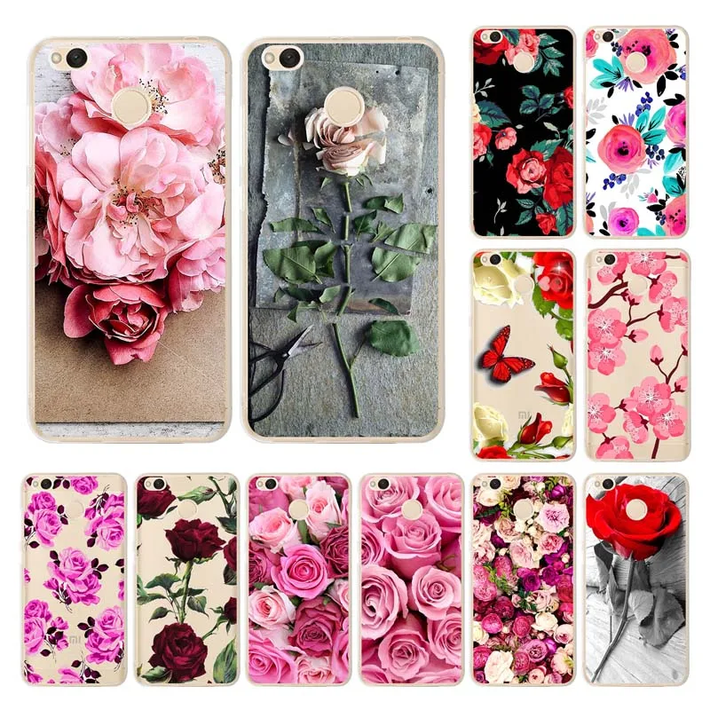 

Soft TPU cover for Xiaomi redmi 4x Patterned Fashion Silicone Phone Case for Redmi 4X 4X Back Cover Fundas Floral