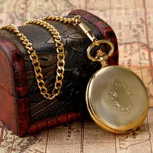 YISUYA Роскошный Золотой щит автоматический механический скелет ретро римская цифра Pocketwatch подвеска цепь аналоговые само ветер часы