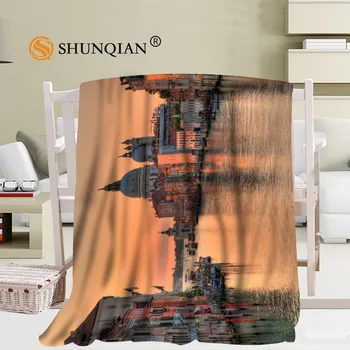 

Custom Venice Travel Blanket Home TV Casual Relax for Family Soft Fluffy Warm Blanket