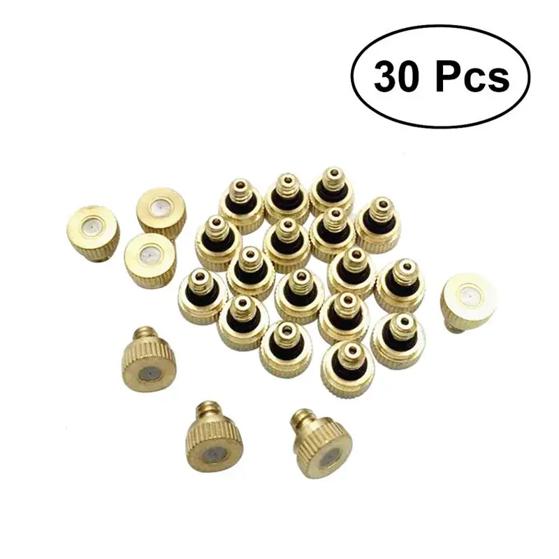 30pcs 0.3mm Brass Misting Nozzle Atomizing Spray Mister Nozzle for